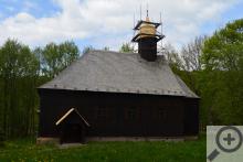 Kostel sv. Jana Křtitele, který stál původně v obci Fláje