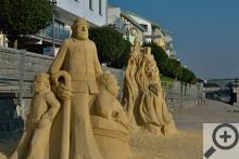 Nábřeží v Písku zdobí sochy z písku