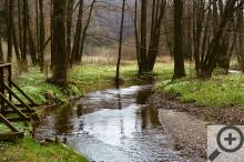 Hraniční potůček už trošku zmužněl