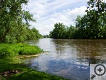 Poslední část cesty vede okolo Otavy Poslední část cesty vede okolo Otavy