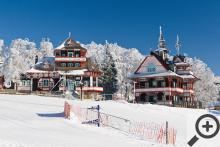 Pustevny - turistické centrum Beskyd.